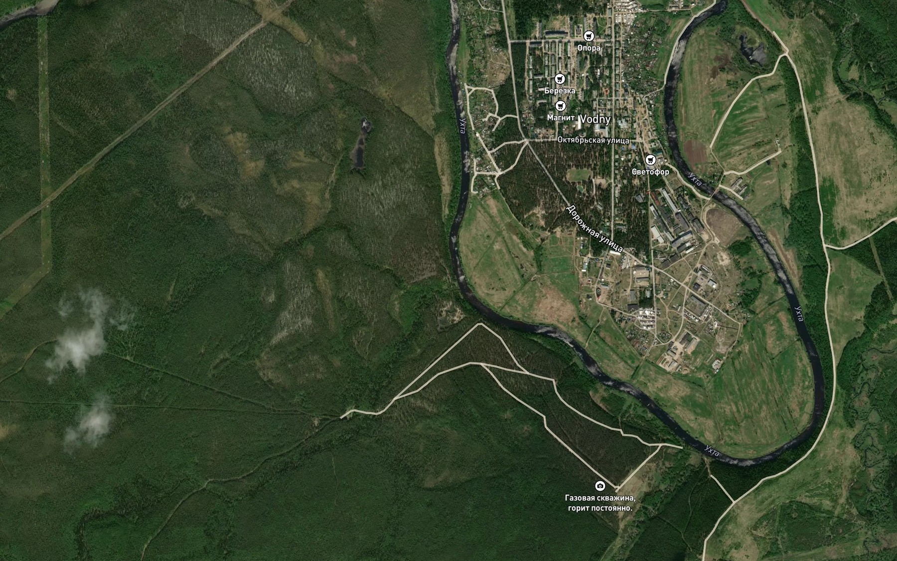 Satellite map of the Neft'-Yel'