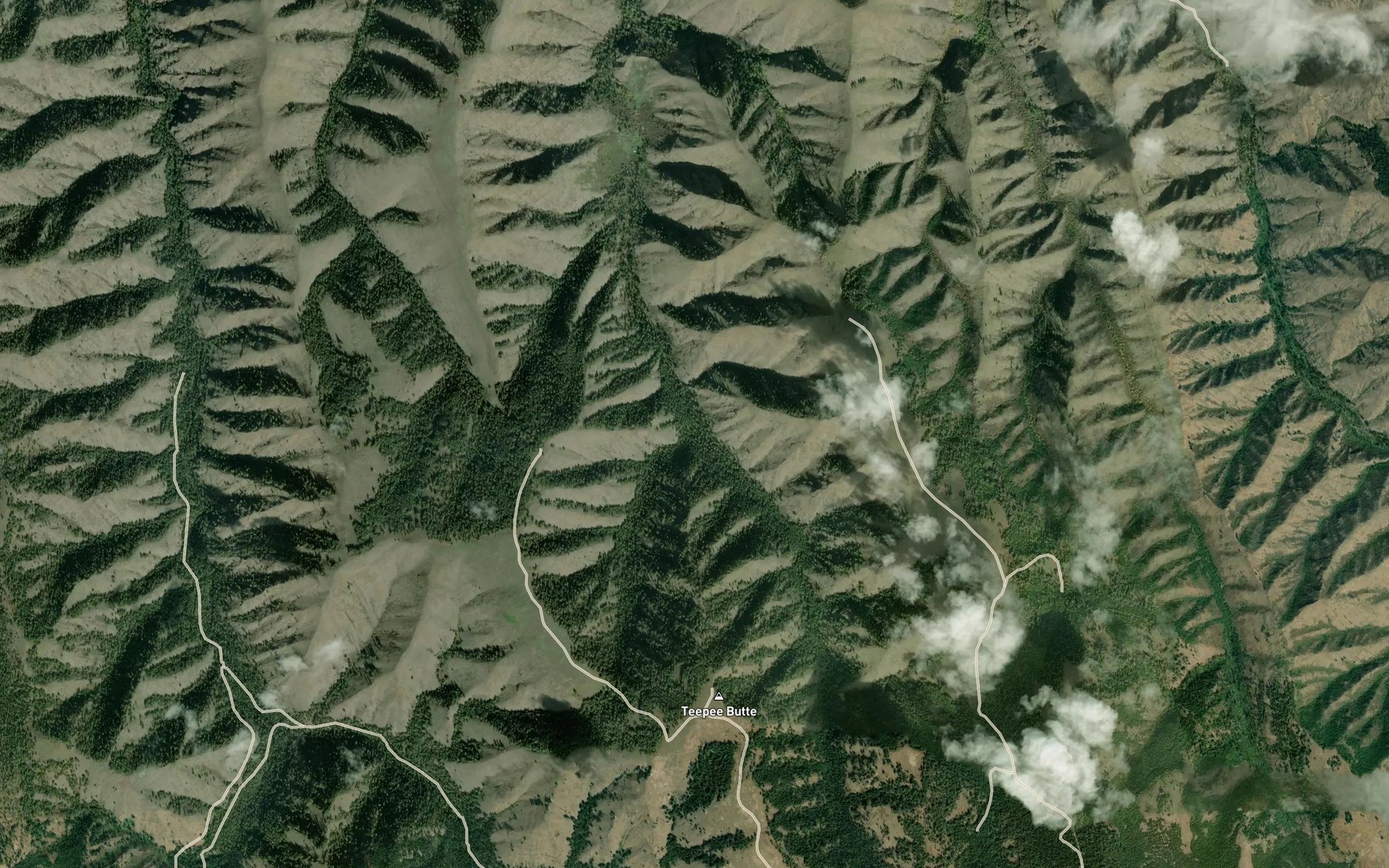 Satellite map of the West Fork Basin Creek