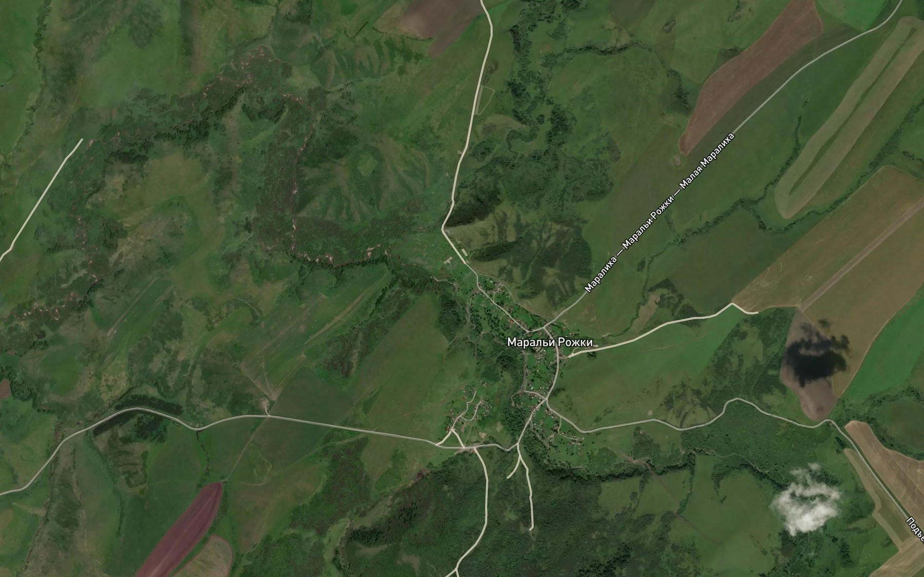 Satellite map of the Bol'shaya Maralikha