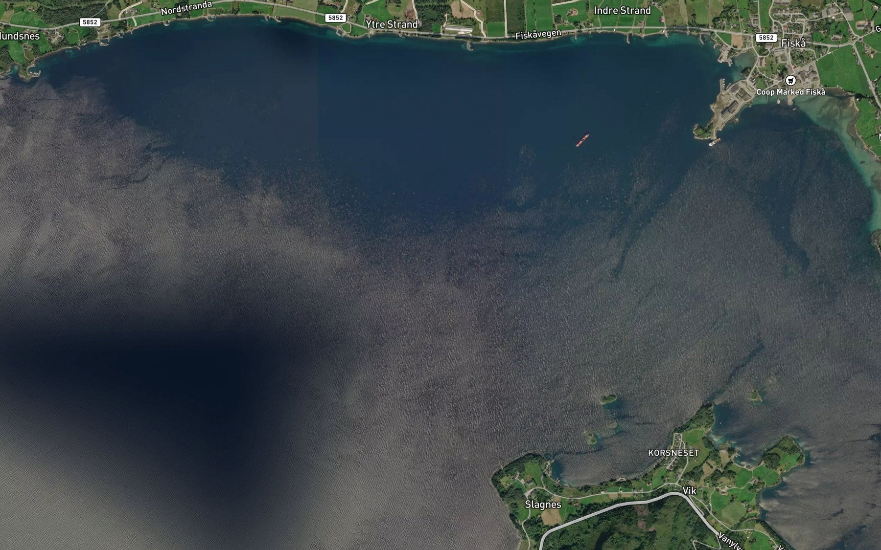 Satellite map of the Syltefjorden
