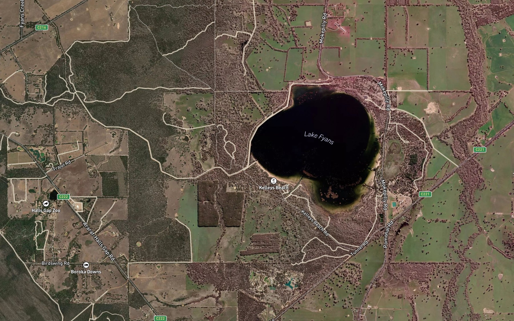 Satellite map of the Spot 1