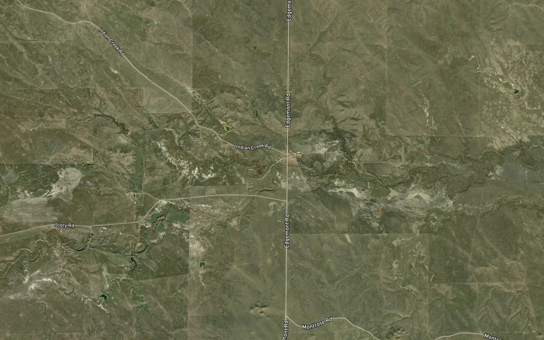 Satellite map of the South Antelope Creek