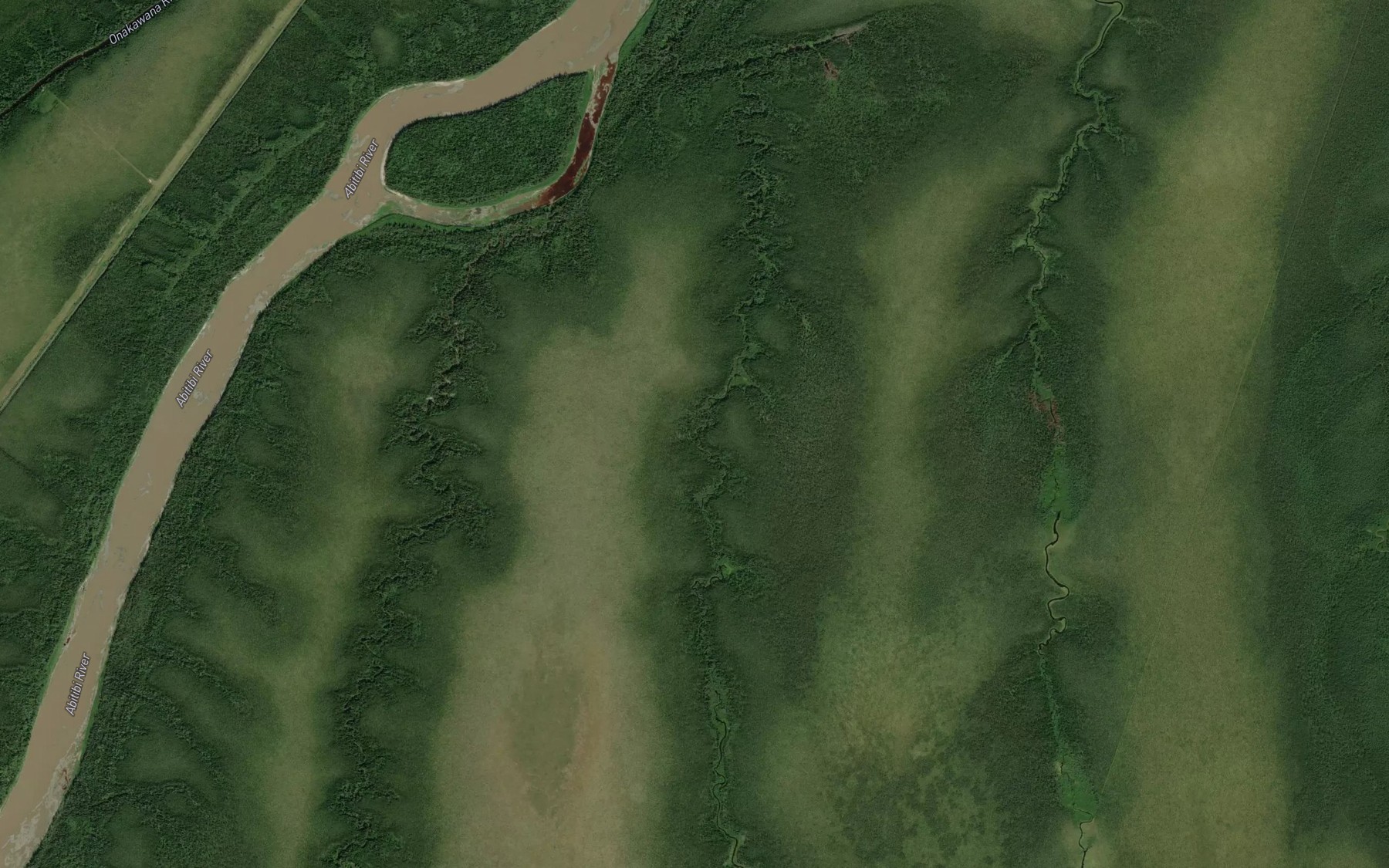 Satellite map of the Maskotogan Creek