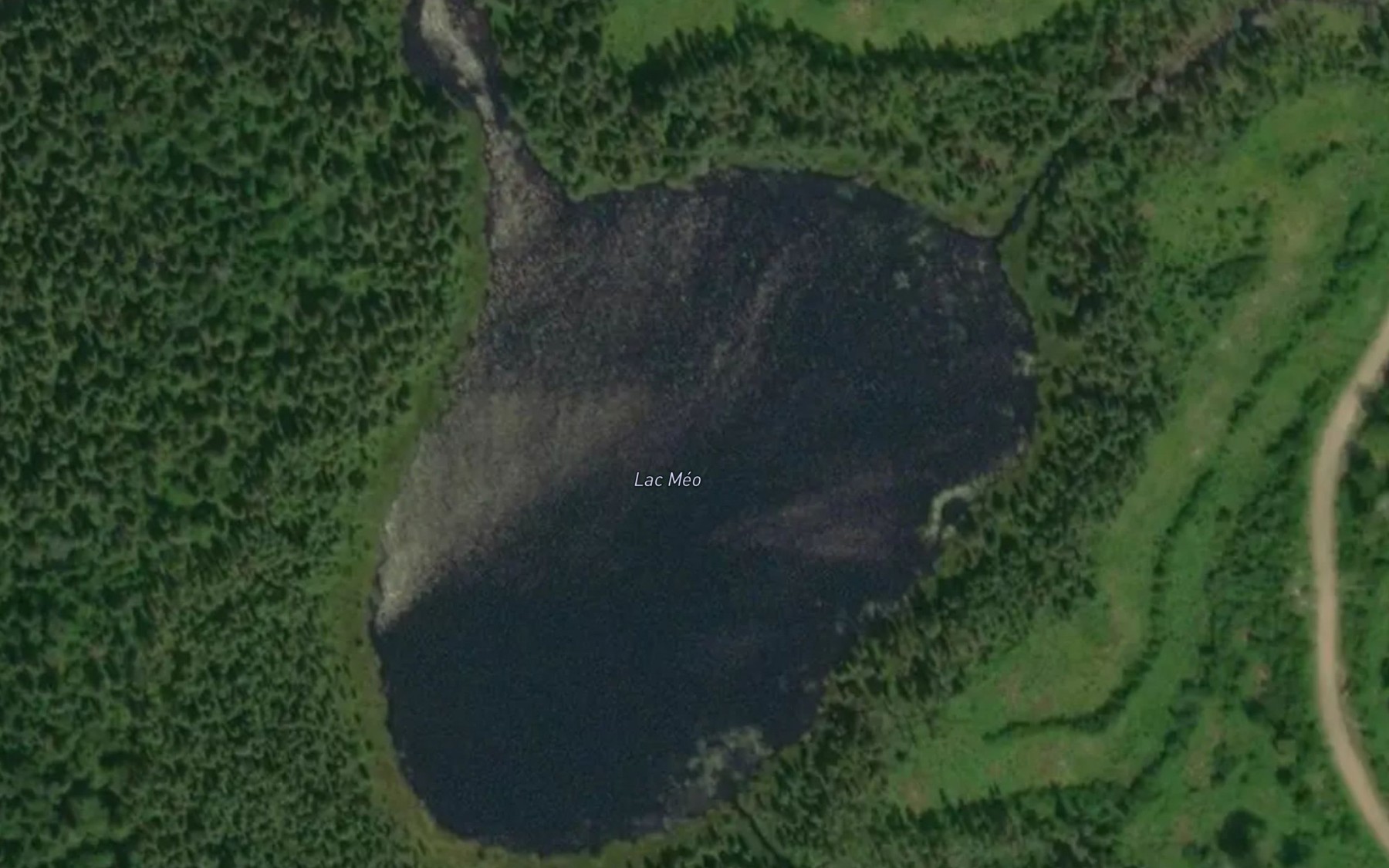 Satellite map of the Lac Meo