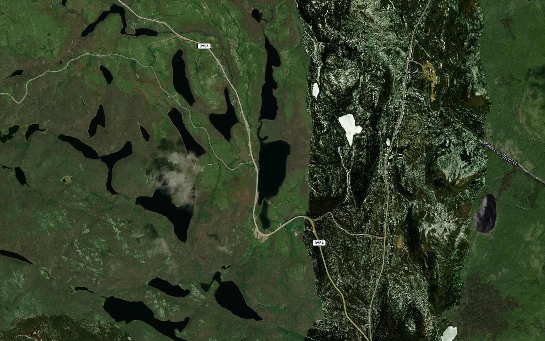 Satellite map of the Lac du Tocard