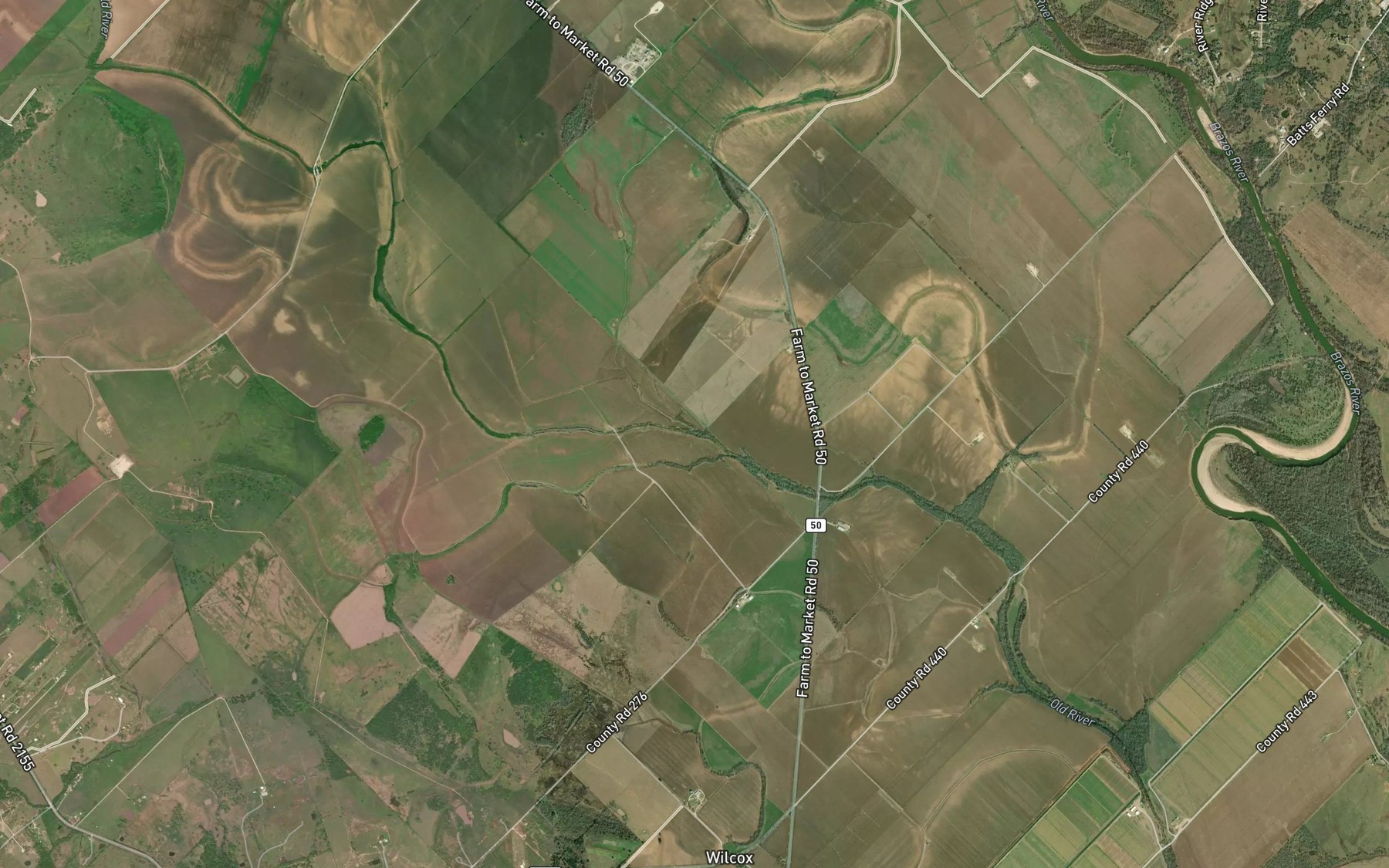 Satellite map of the Long Branch