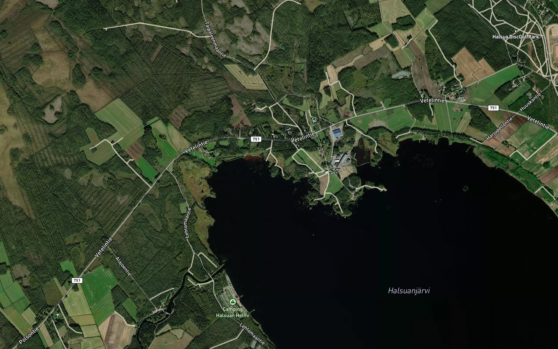 Satellite map of the Onkilahti