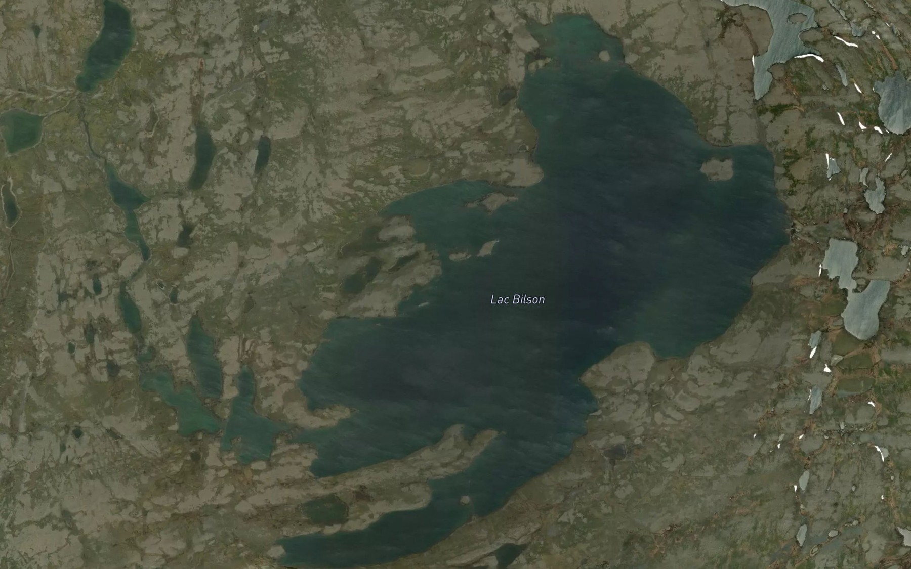 Satellite map of the Lac Bilson