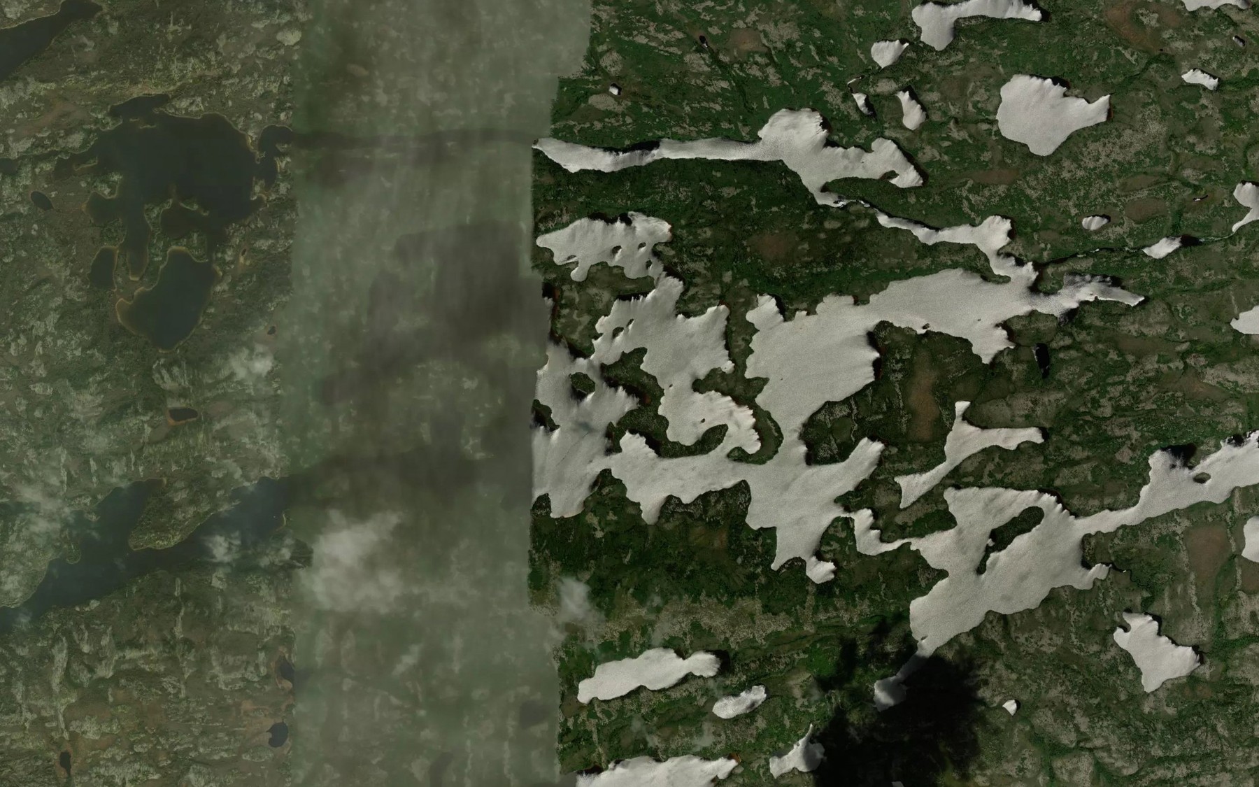 Satellite map of the Lac Misiyatiwakami