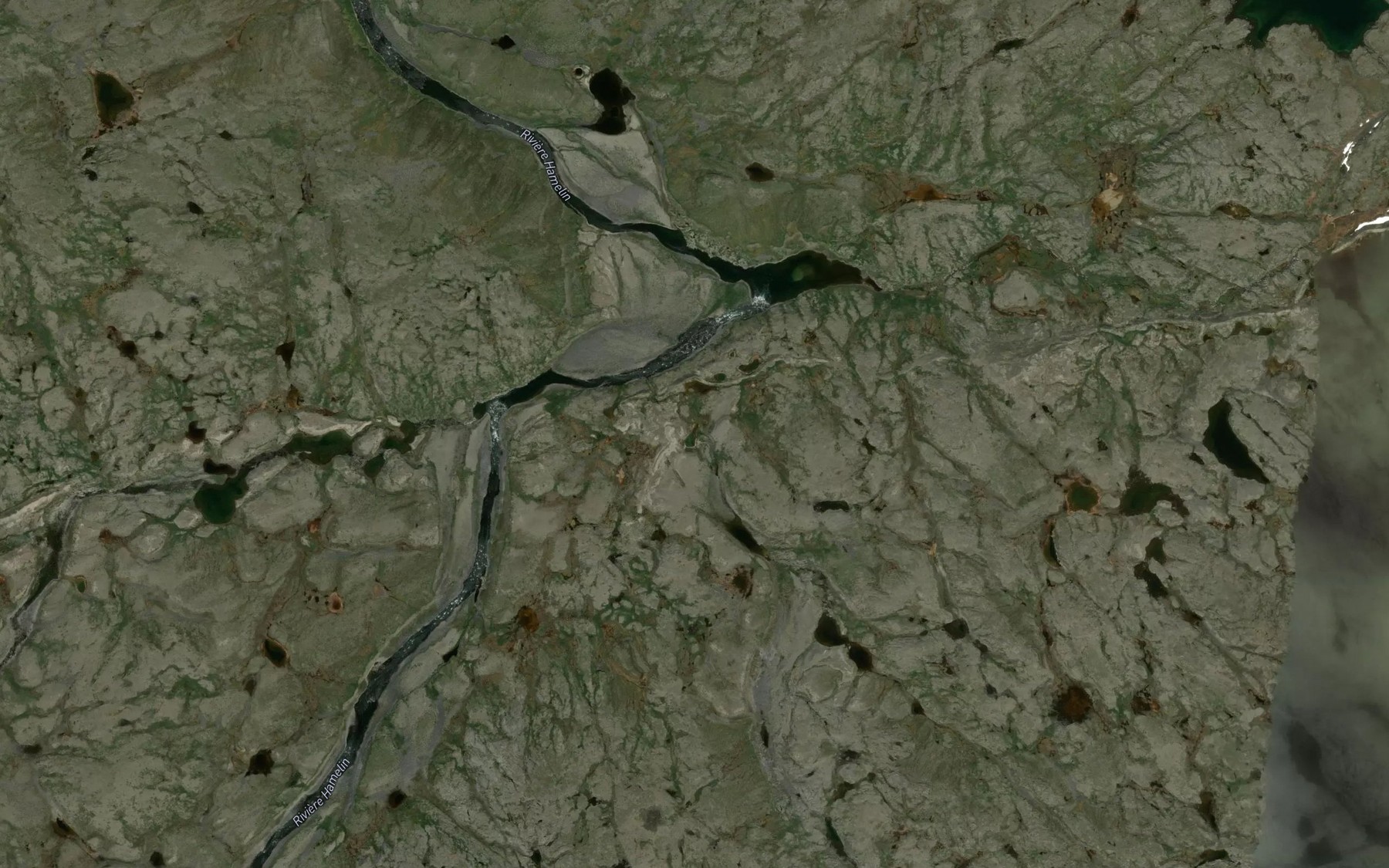 Satellite map of the Coude Sangumaniq