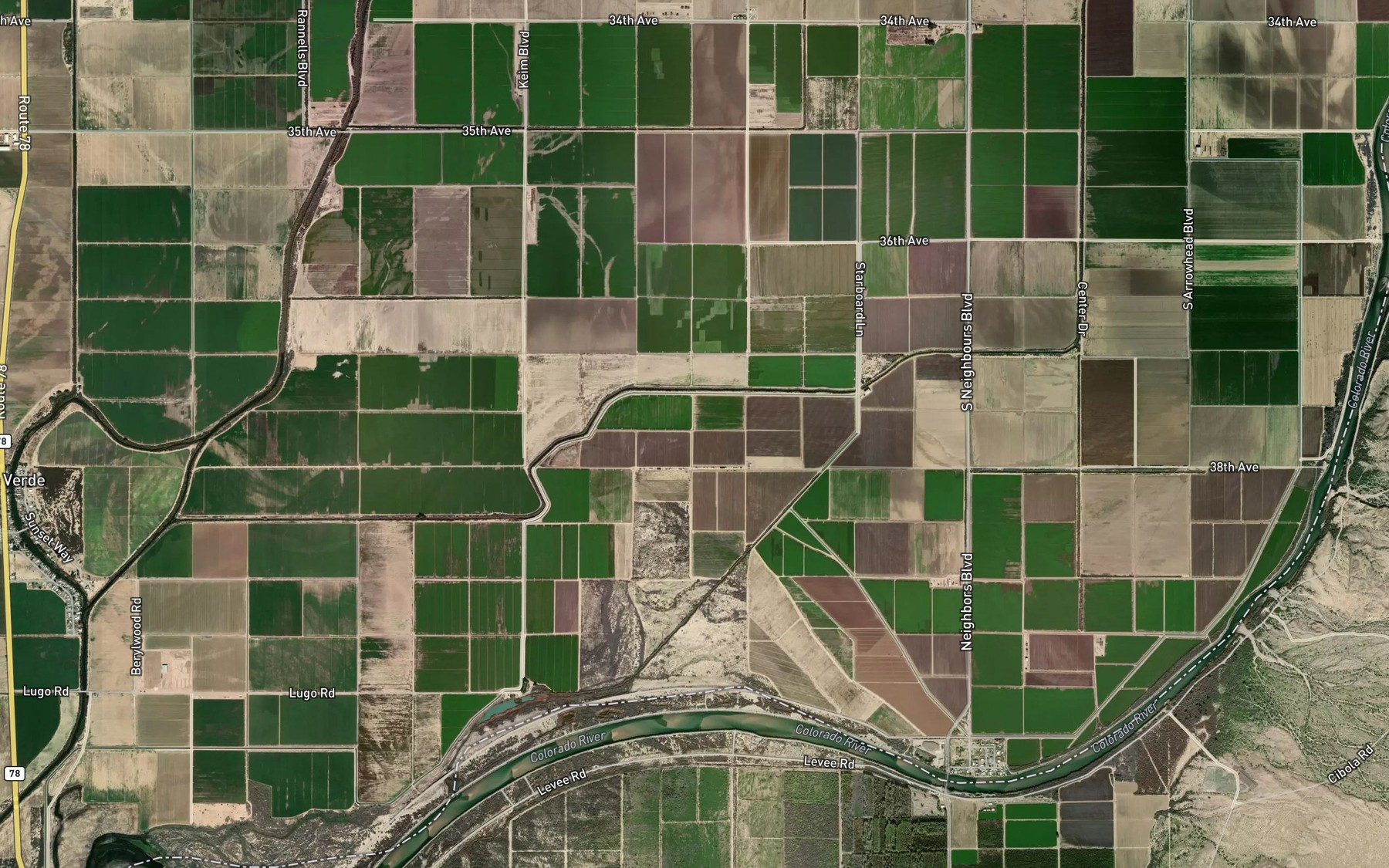 Satellite map of the C-28-1 Canal