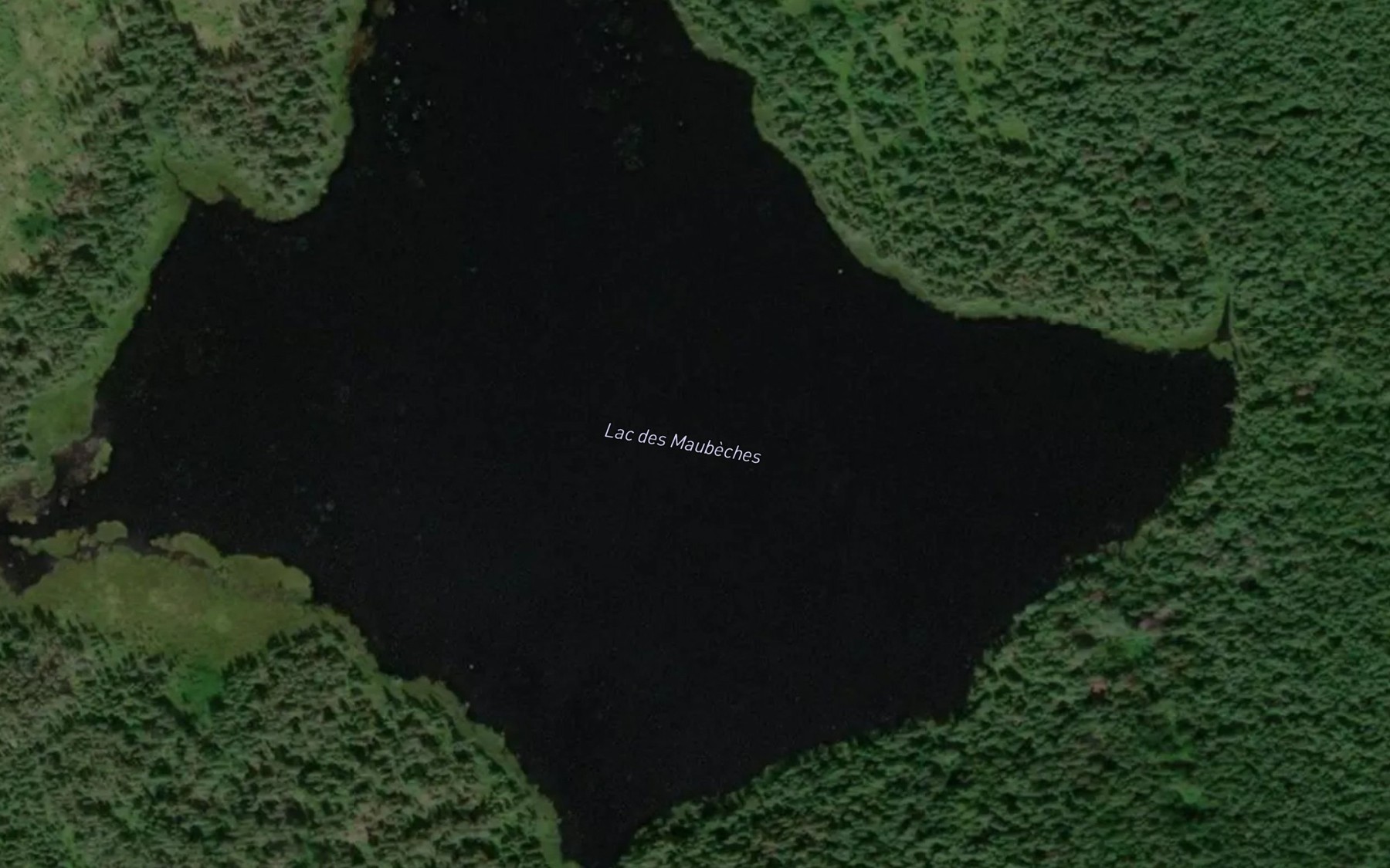 Satellite map of the Lac des Maubeches