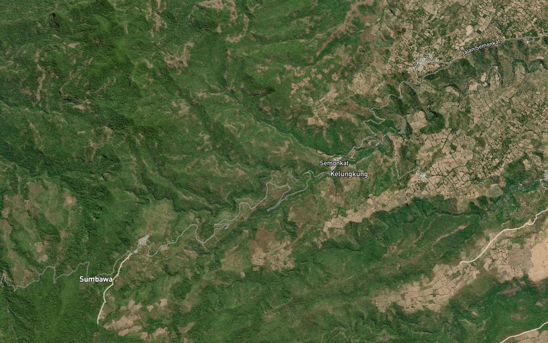 Satellite map of the Brang Pare