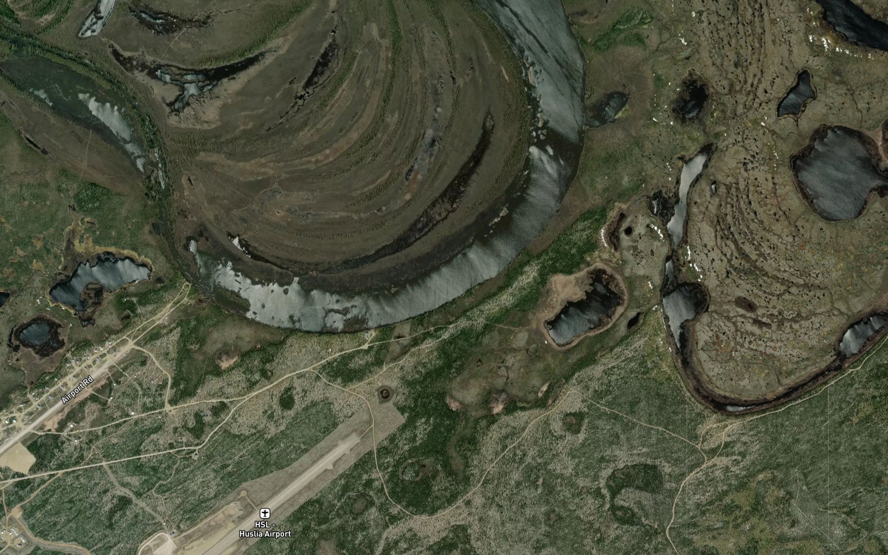 Satellite map of the Long Lake