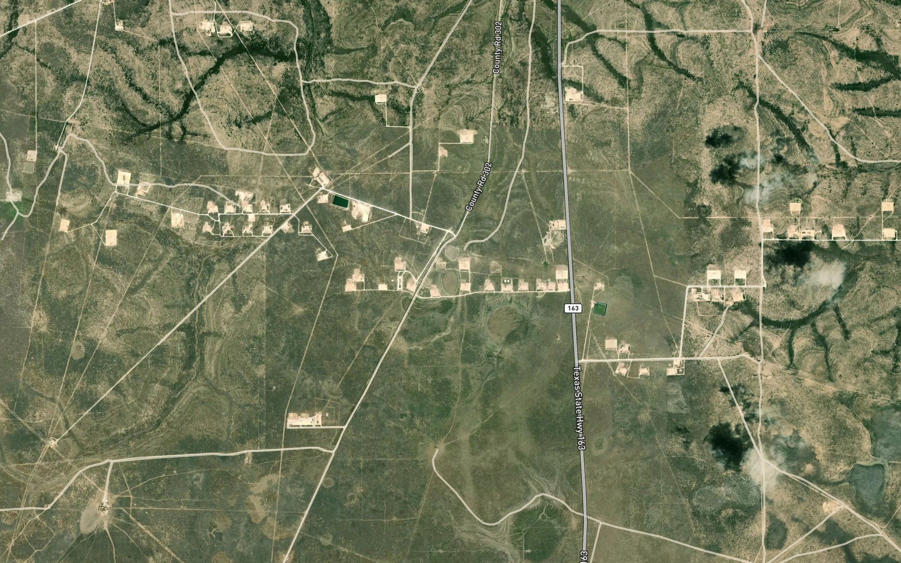 Satellite map of the Twin Lake