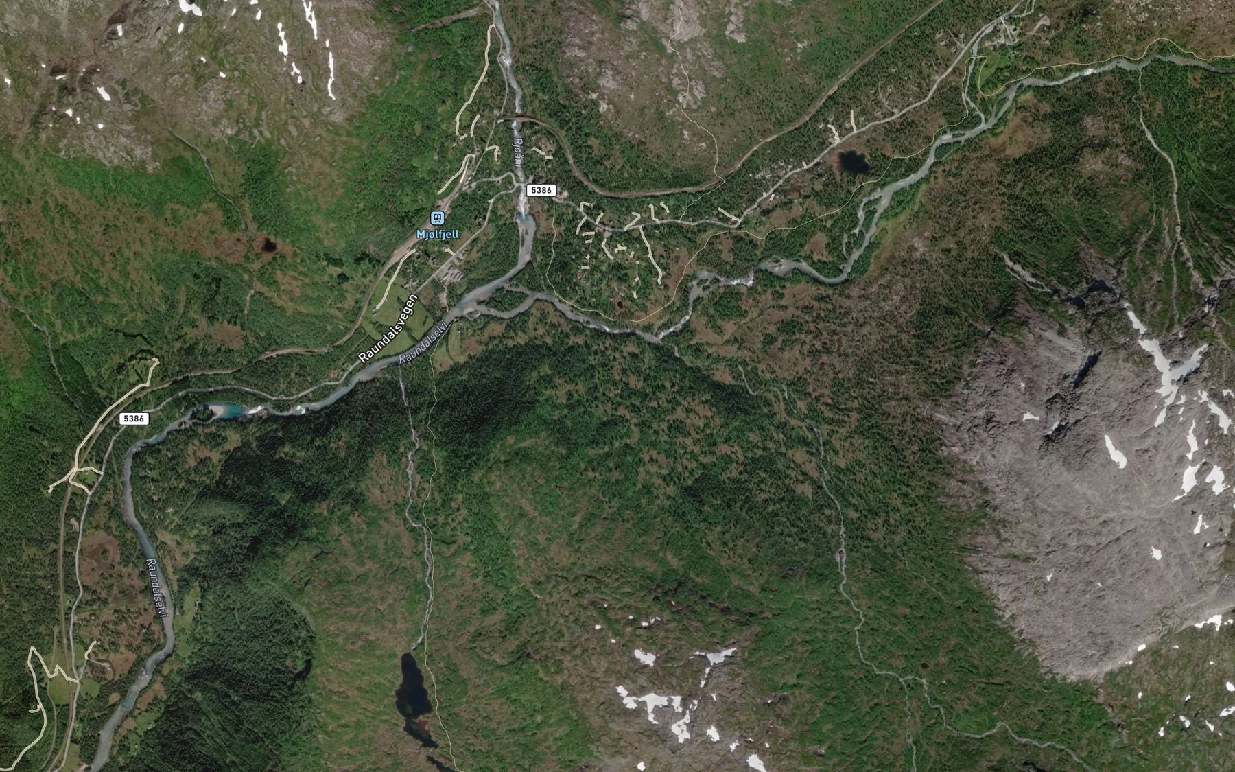 Satellite map of the Svartegroi