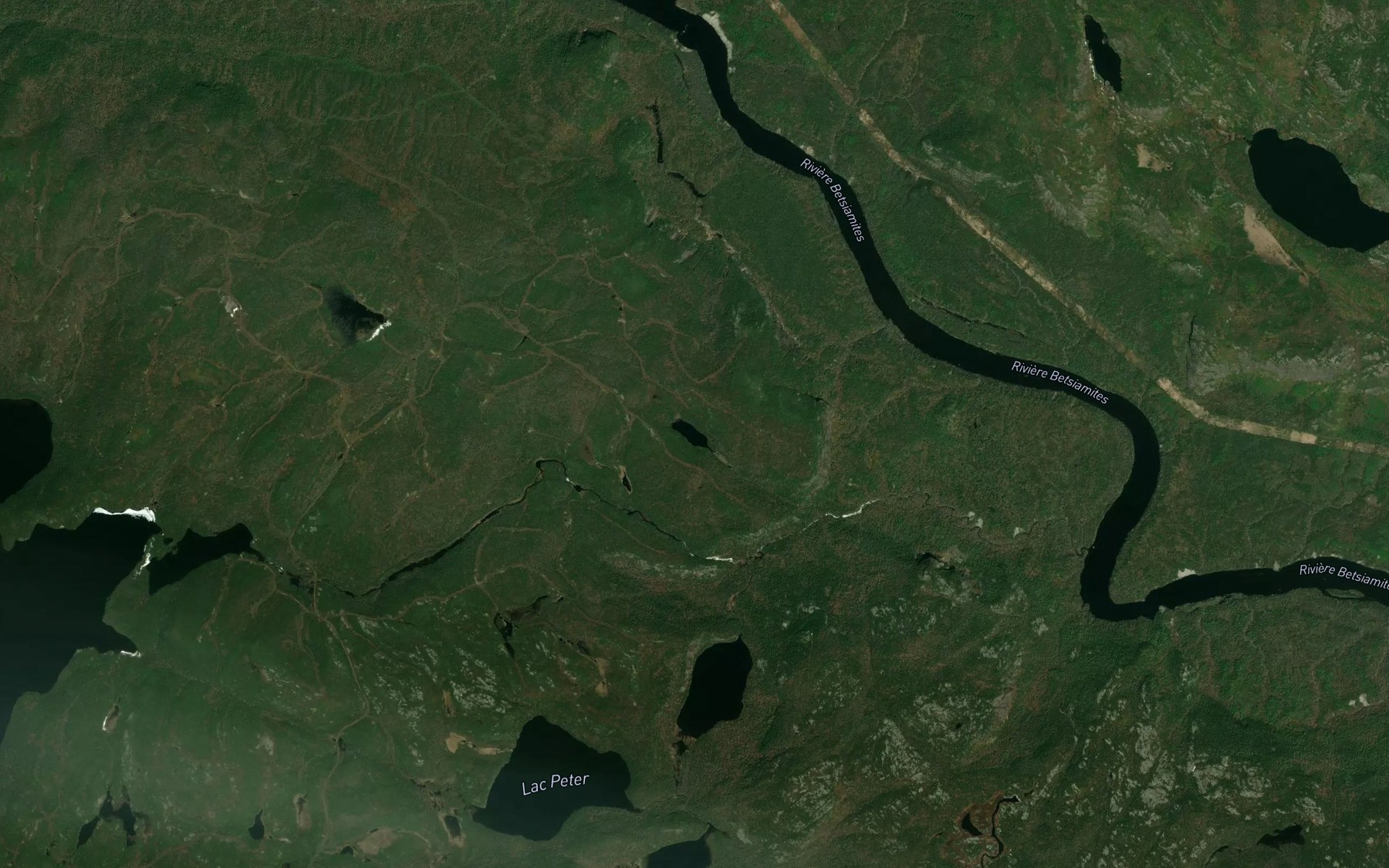 Satellite map of the Lac du Lof