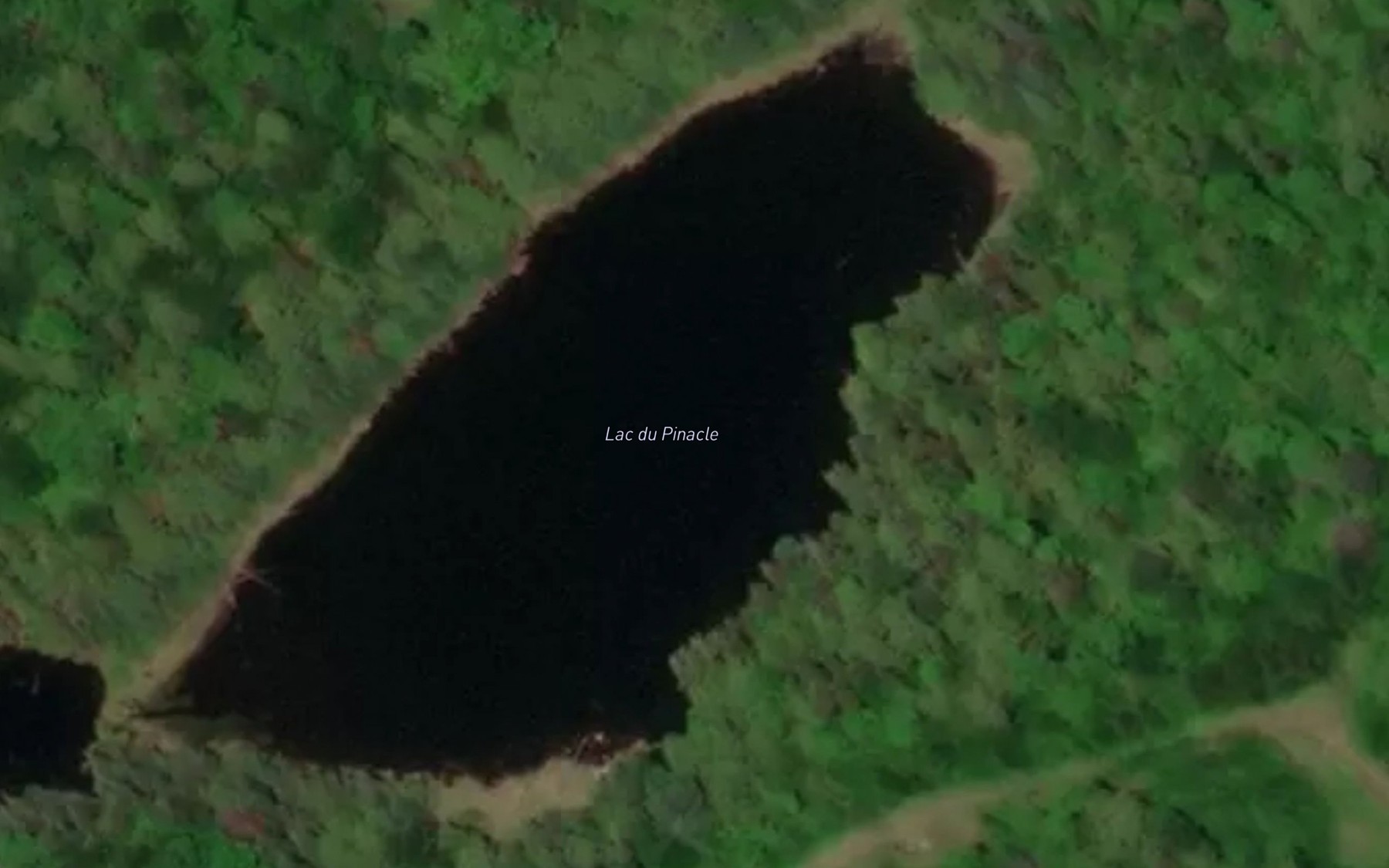 Satellite map of the Lac du Pinacle