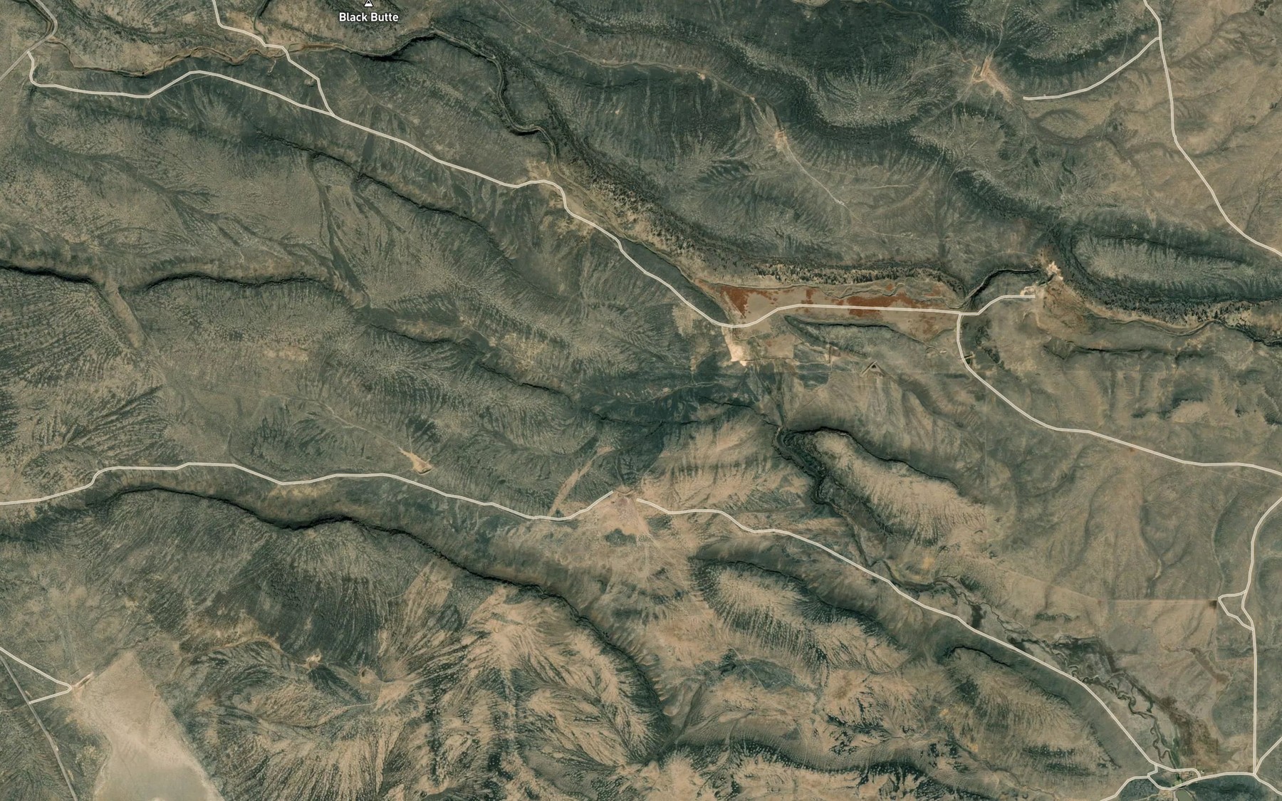 Satellite map of the Rock Creek