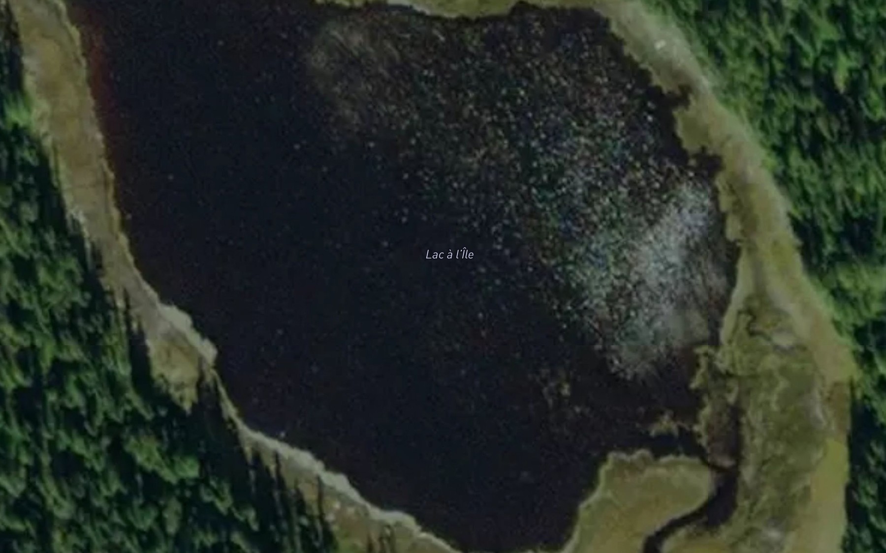 Satellite map of the Lac a l'Ile