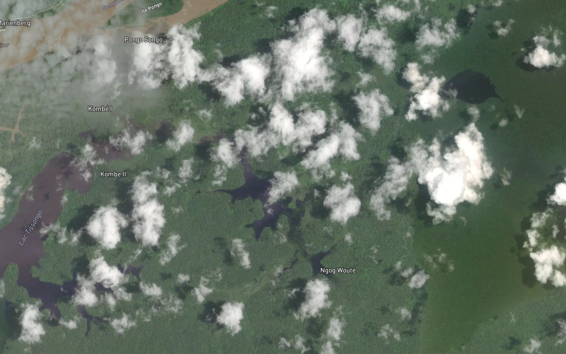 Satellite map of the Mindimba