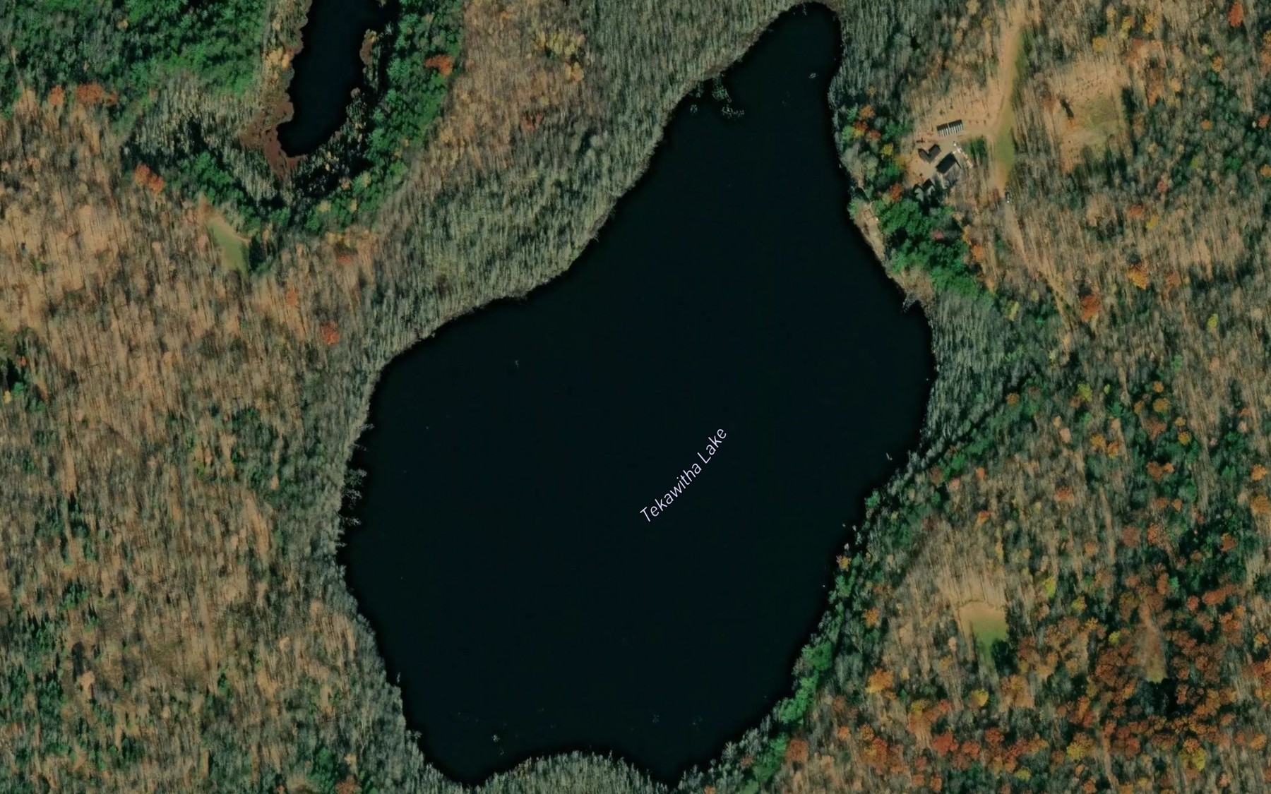 Satellite map of the Tekakwitha Lake