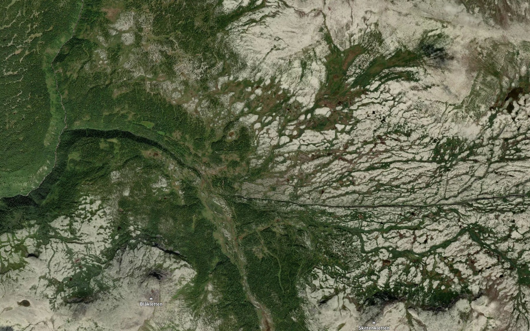 Satellite map of the Fiskebekken