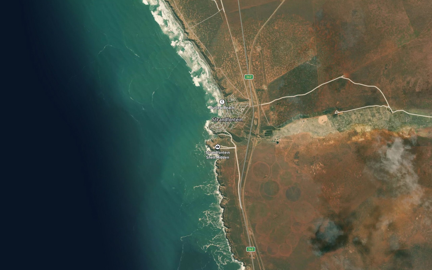 Satellite map of the Groot Sandleegte