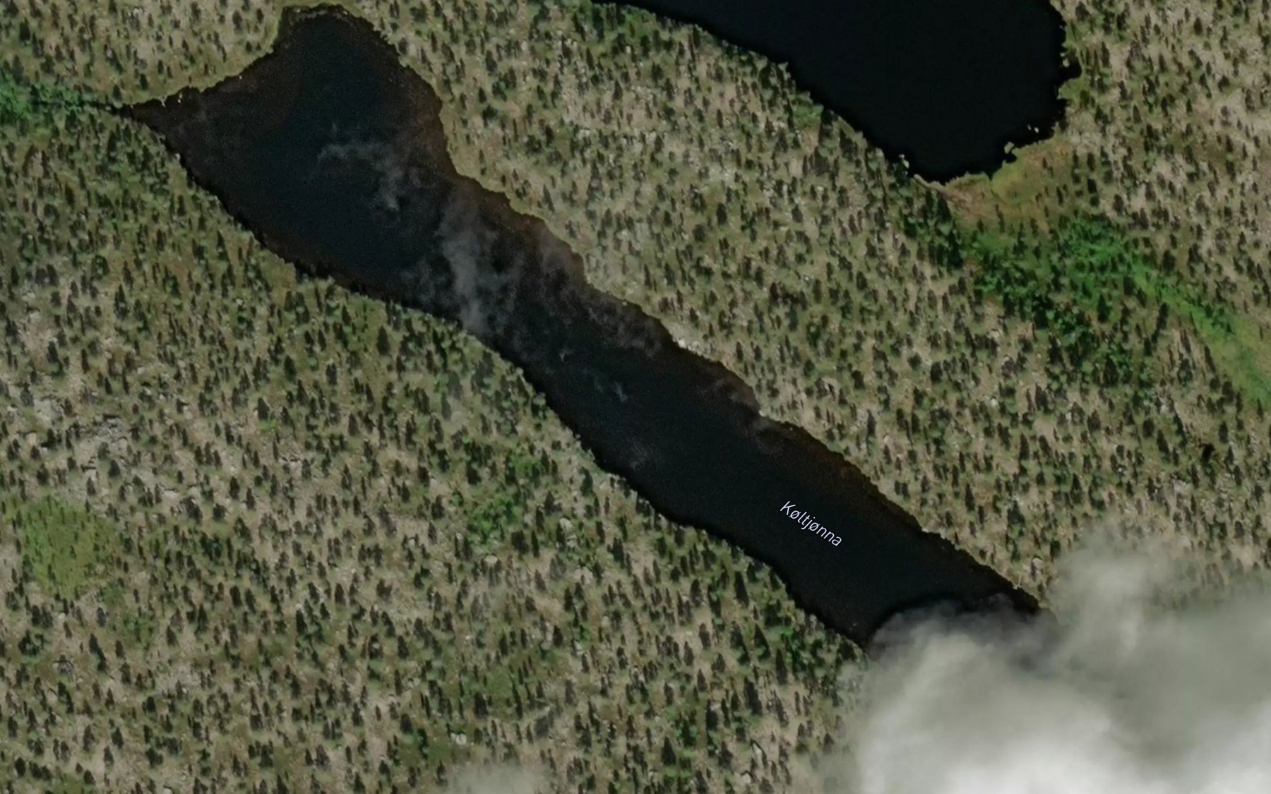 Satellite map of the Koltjonna