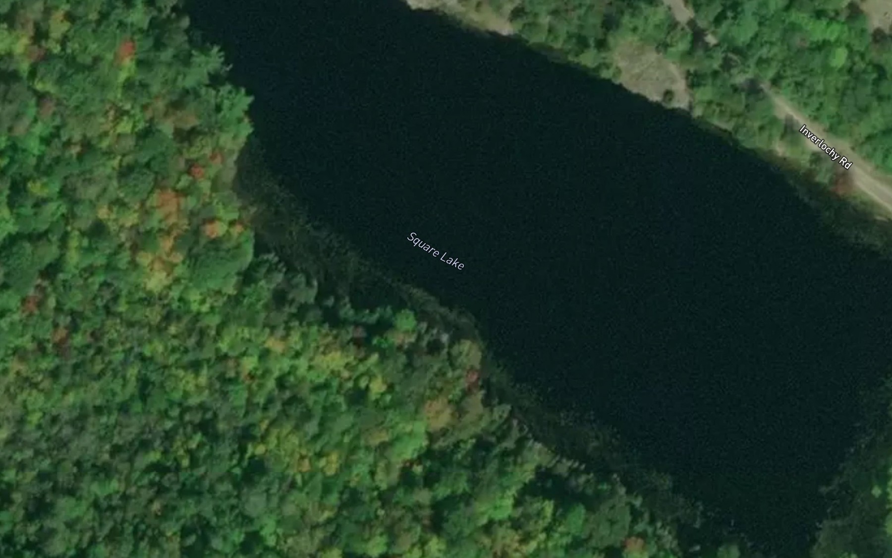 Satellite map of the Square Lake