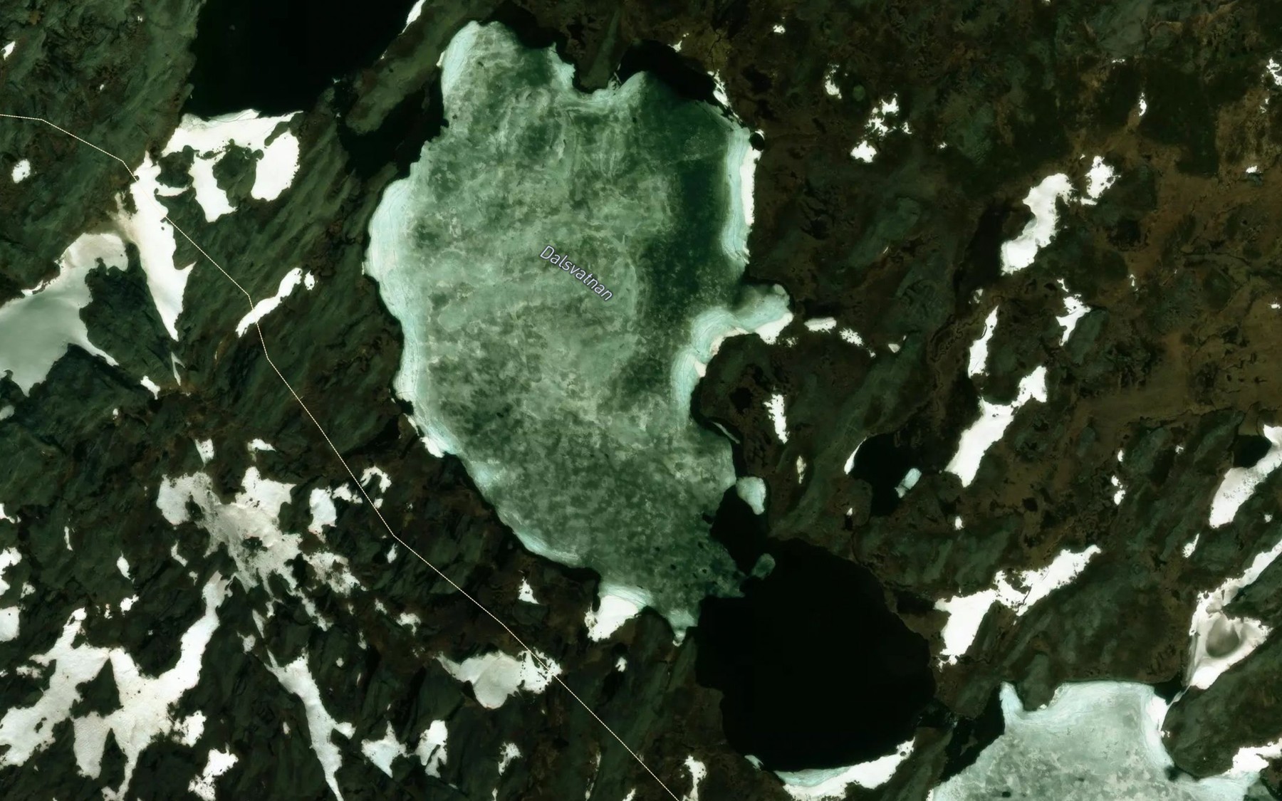 Satellite map of the Dalsvatnan