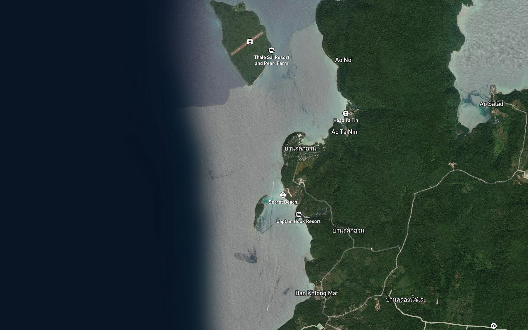 Satellite map of the Ao Ta Chan