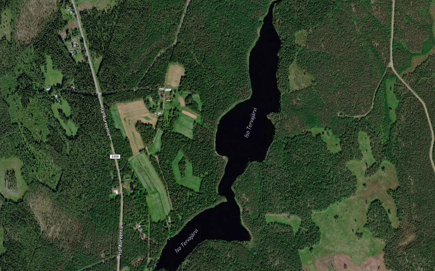 Satellite map of the Iso Tervajarvi