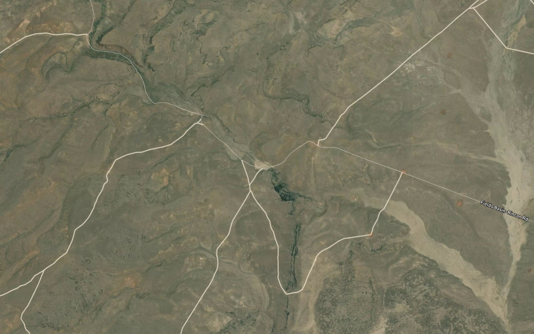 Satellite map of the Box Canyon Reservoir