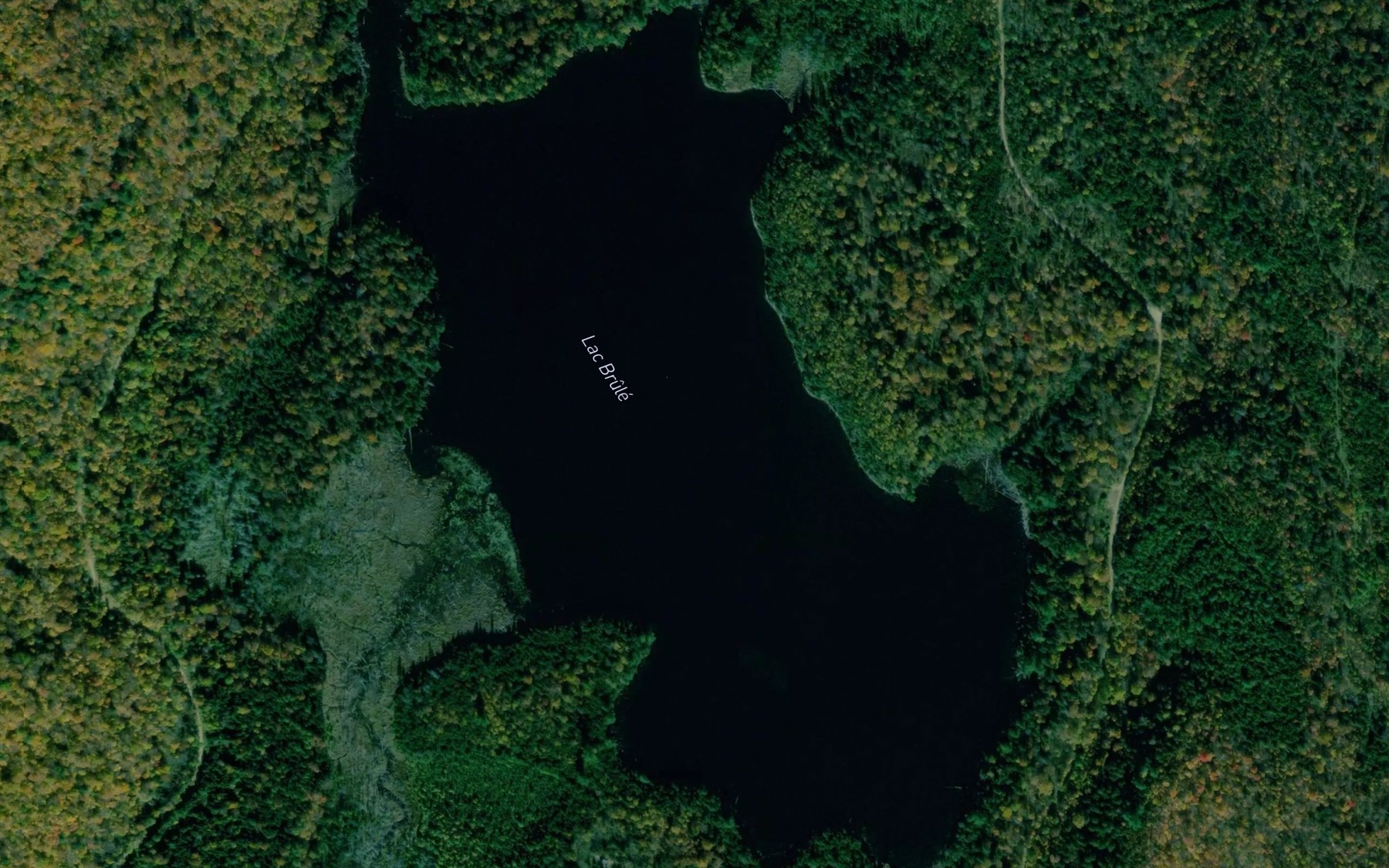 Satellite map of the Lac Brule
