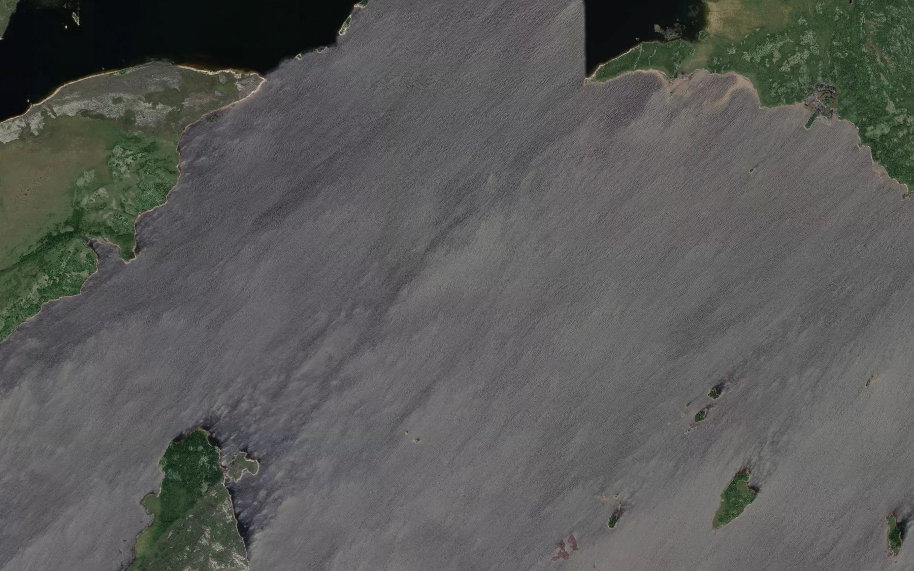 Satellite map of the Lac Mistamiskwas