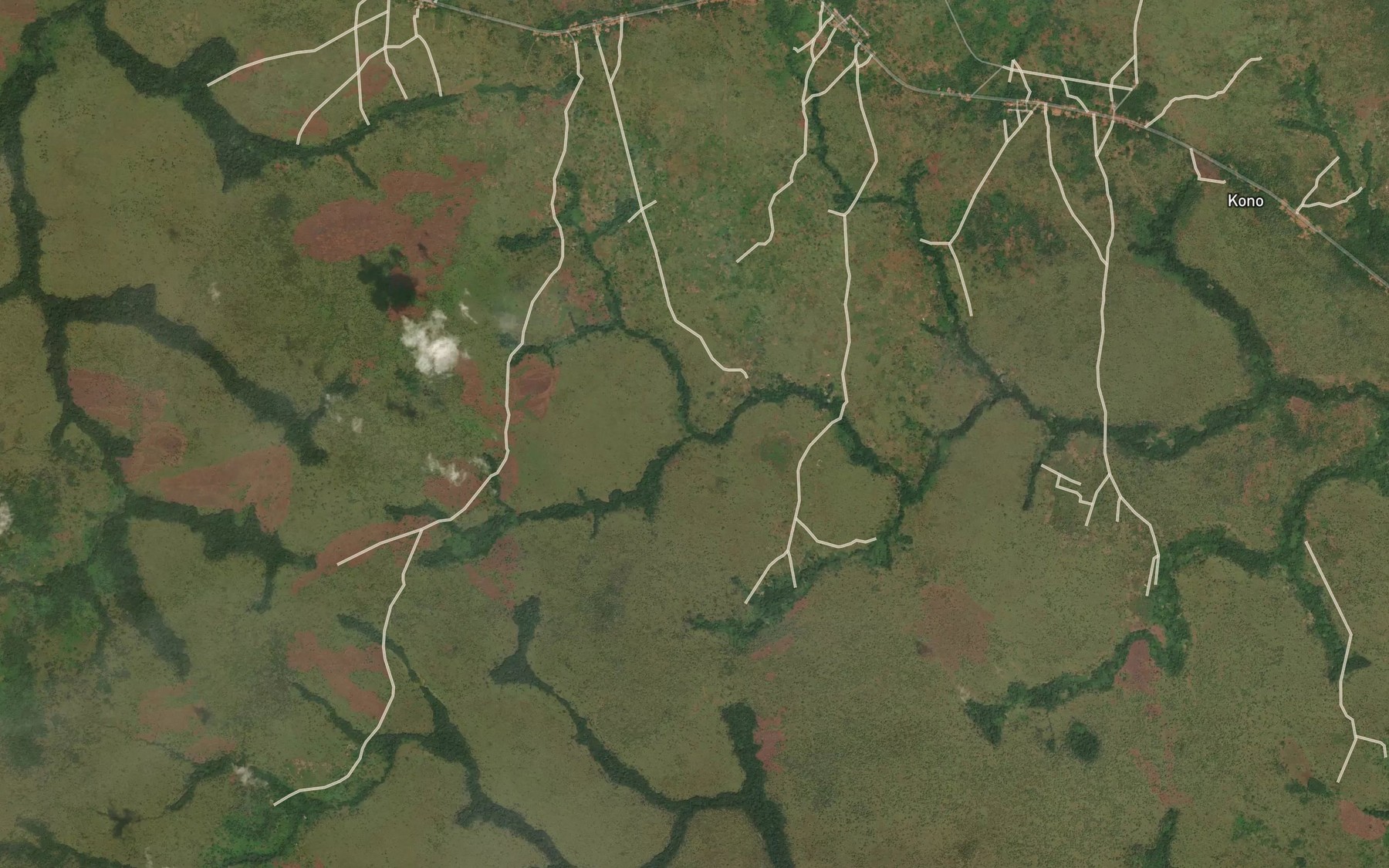 Satellite map of the Bokwata