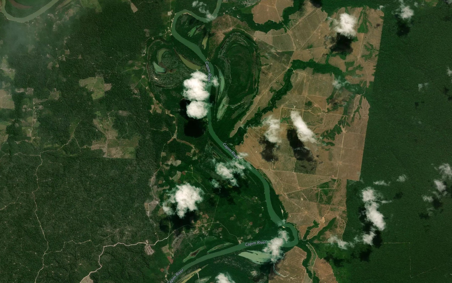 Satellite map of the Igarape Carrapatinho
