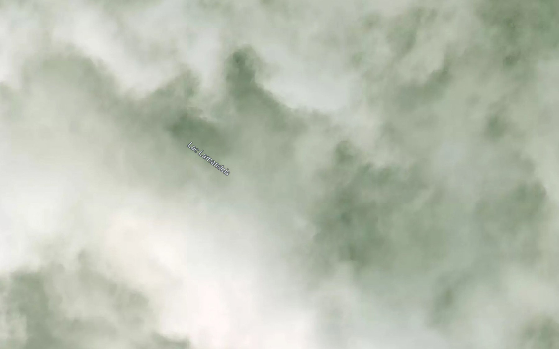 Satellite map of the Lac Lamandois