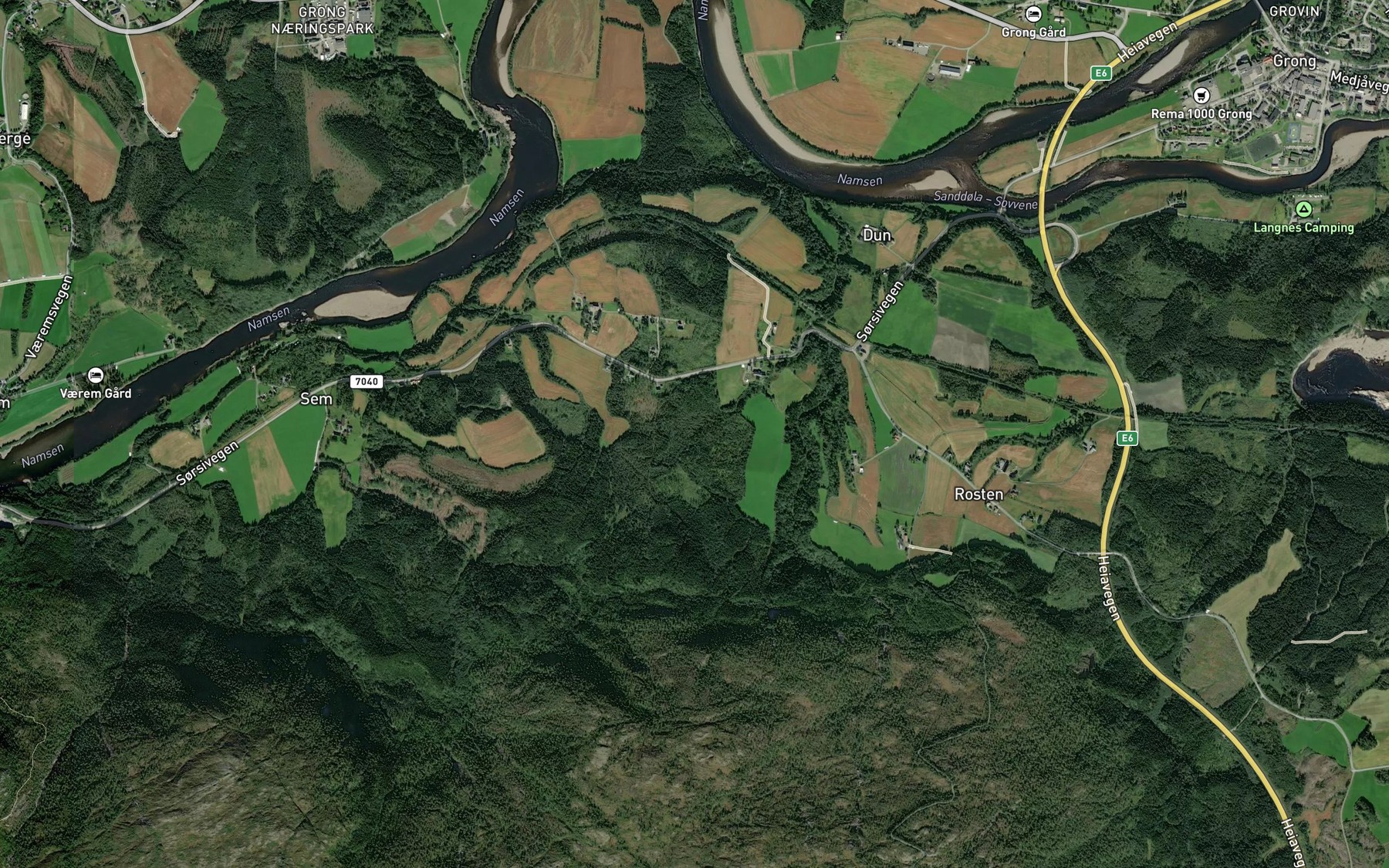 Satellite map of the Bubekken