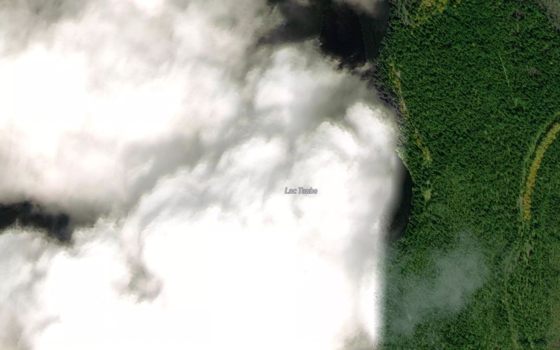 Satellite map of the Lac Taube