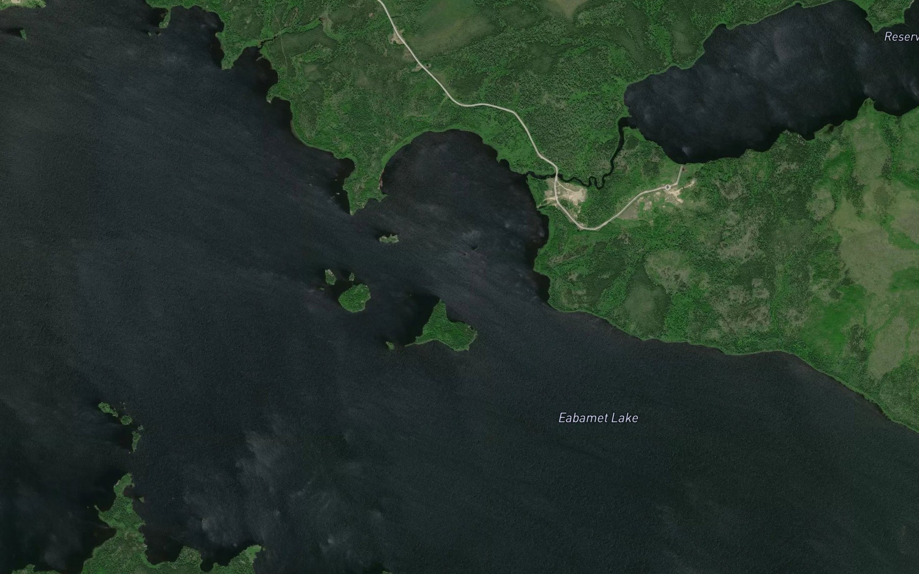 Satellite map of the Reserve Bay