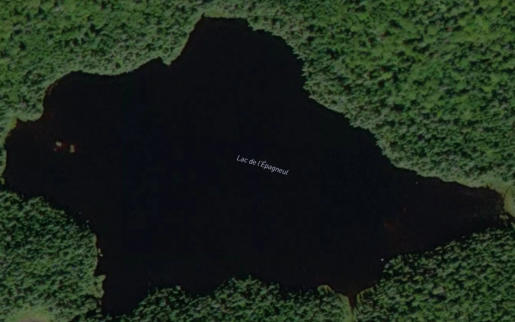 Satellite map of the Lac de l'Epagneul