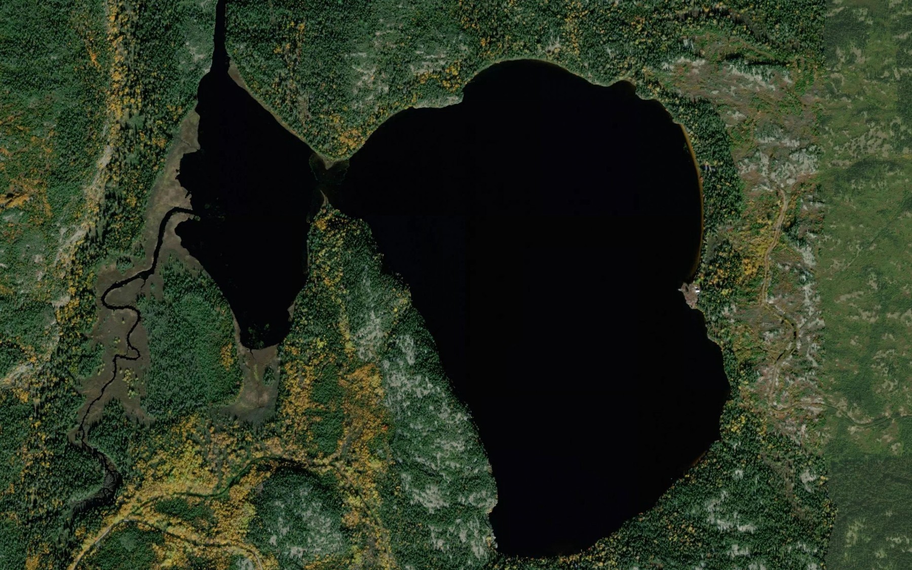 Satellite map of the Lac du Docteur-Roy