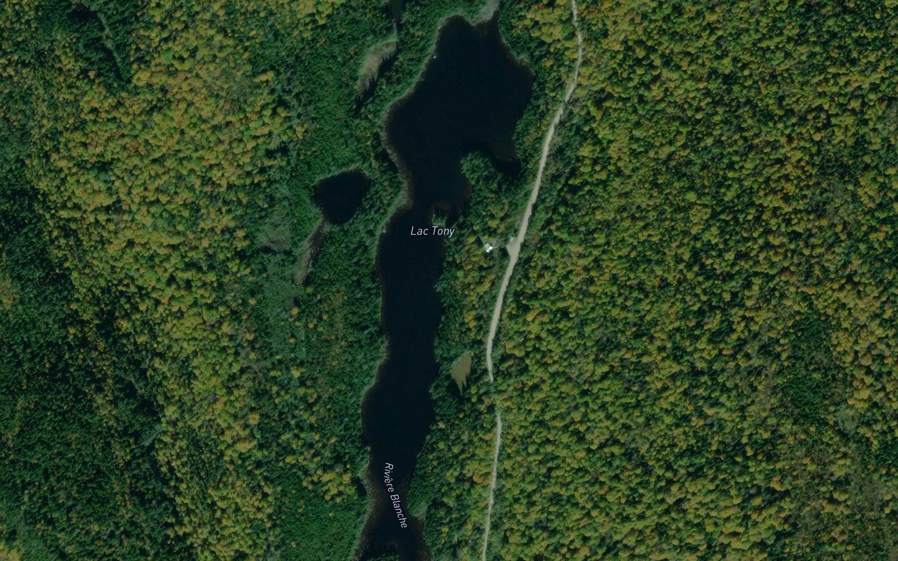 Satellite map of the Lac Tony