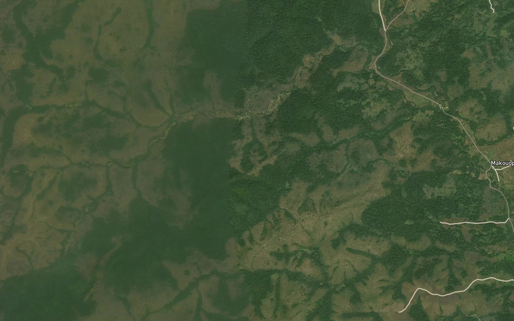 Satellite map of the Kouchi