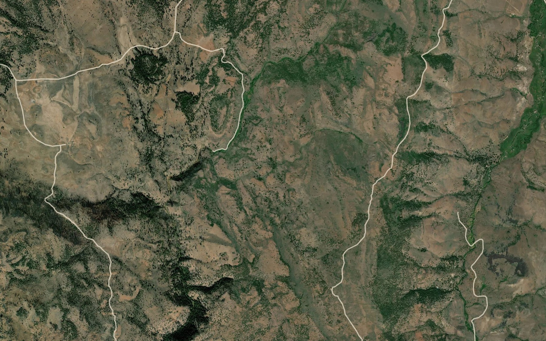 Satellite map of the Turner Spring