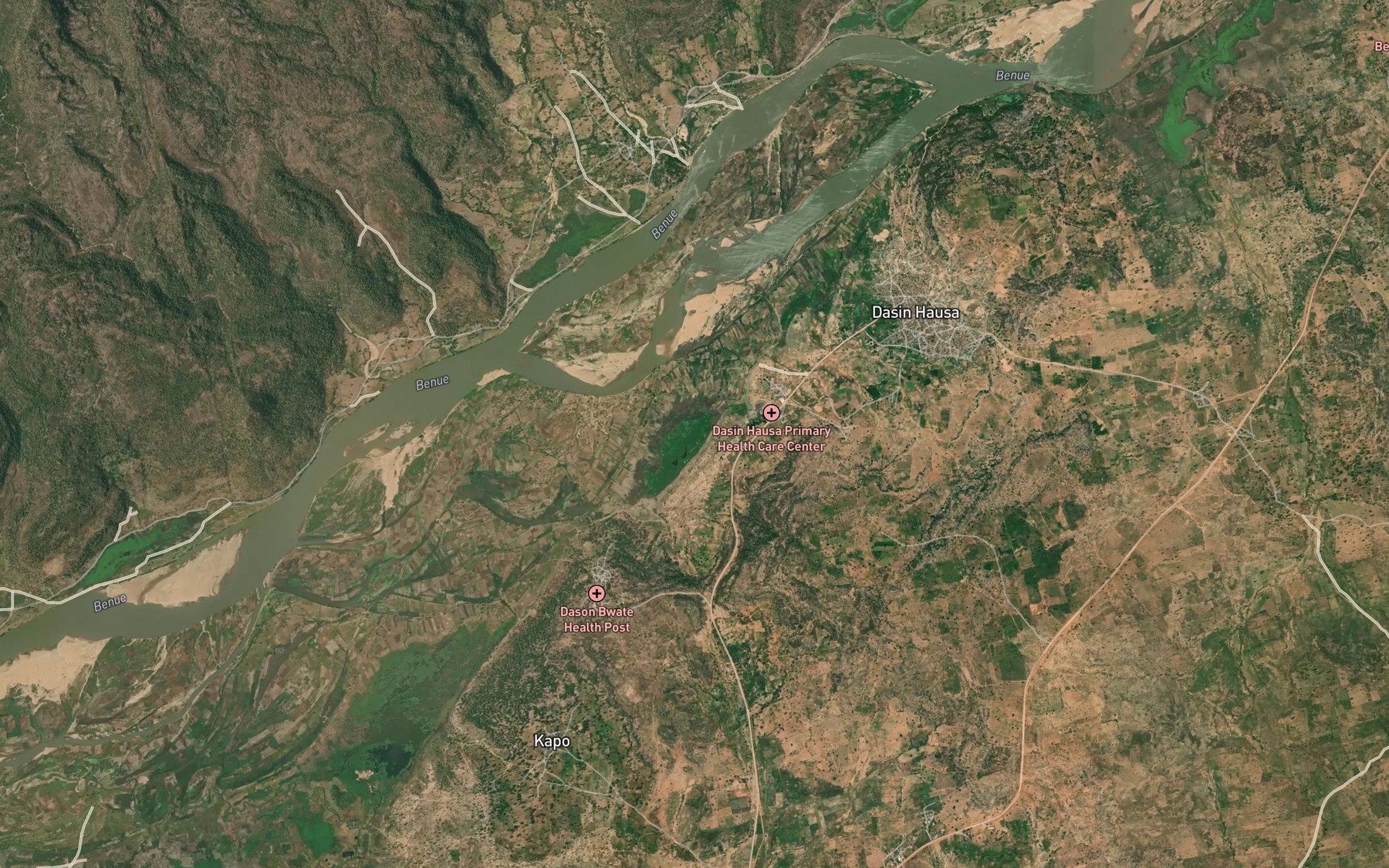 Satellite map of the Lake Gerwedi