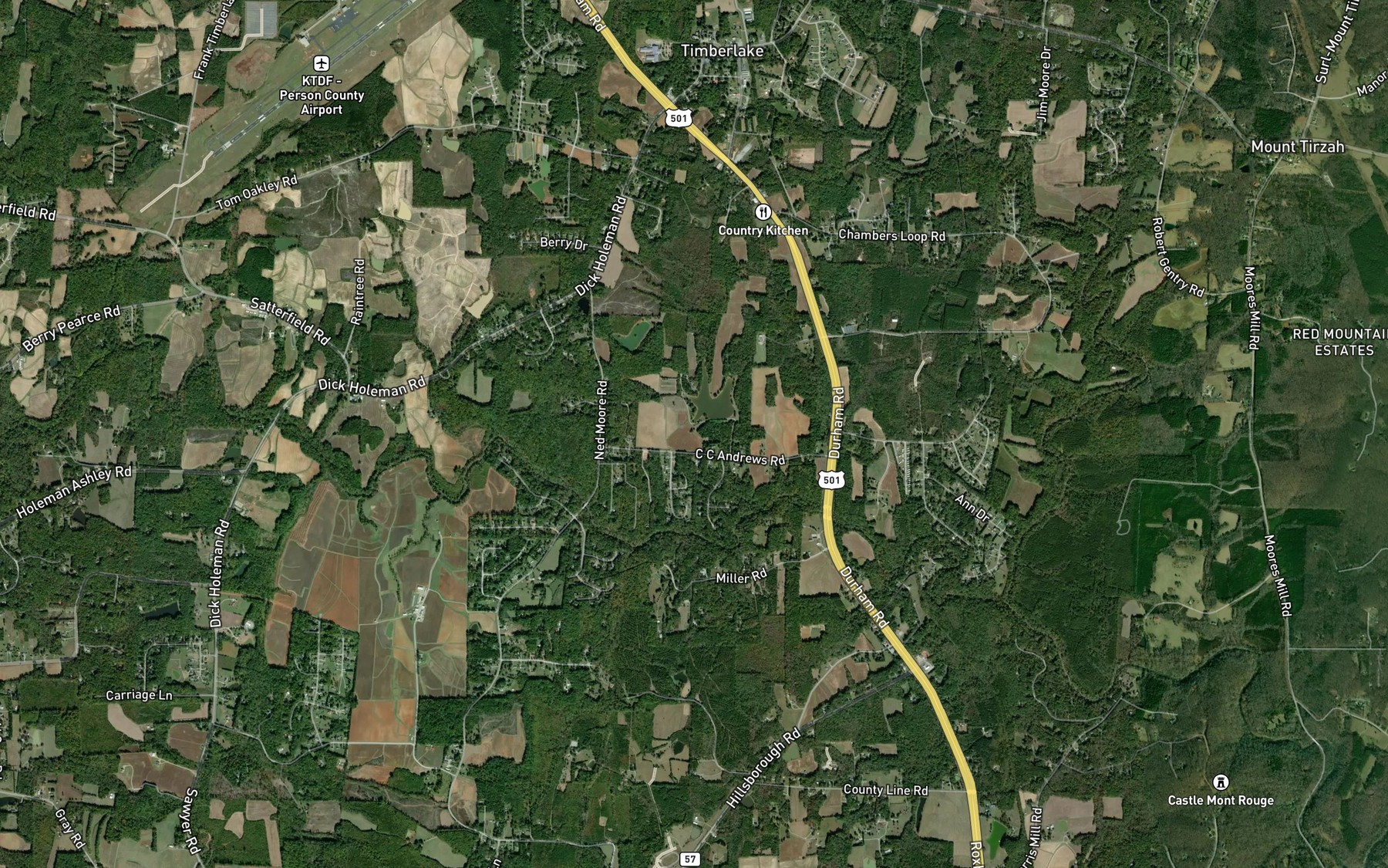 Satellite map of the M L Blalock Lake