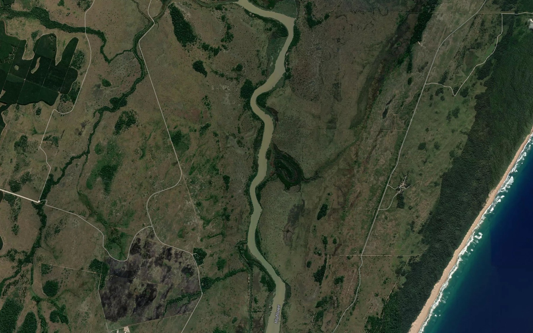 Satellite map of the Hippo Pool